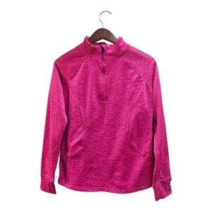 Women's RBX Performance Fleece 1/4 Zip Pullover Pink Size L Gorpcore Running
